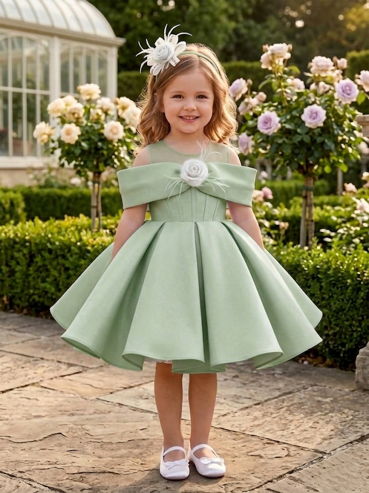 sage green birthday dress Fay Girls Satin | Dress for Baby birthdayoutfits A stunning multi tones SOLERSUN Women's Elegant Asymmetrical Color:Mustard Yellow