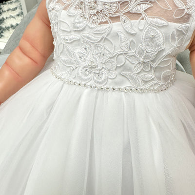 Josefina Baby Dress: WHITE