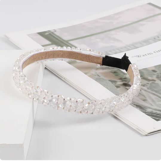 Crystal Headband: WHITE