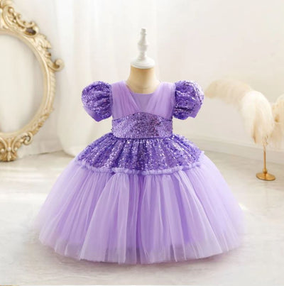 Libby Baby Dress: Lilac