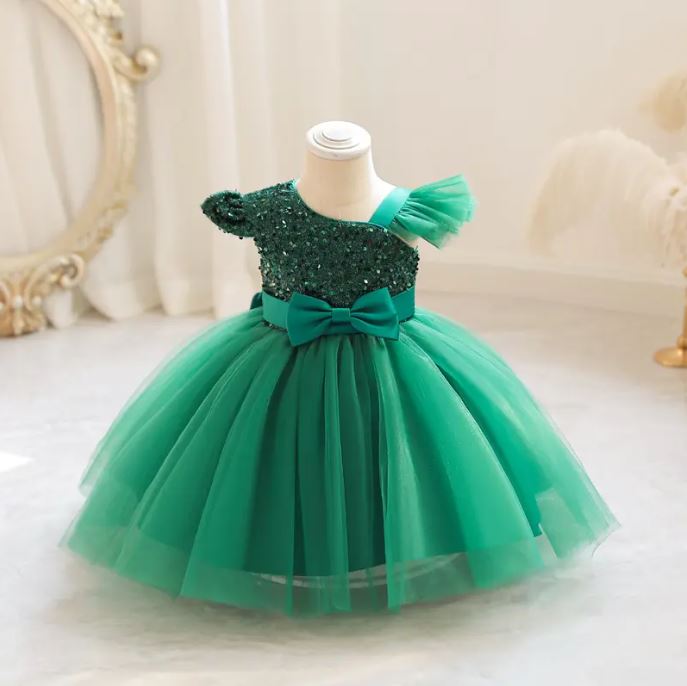 Baby Dress: Green
