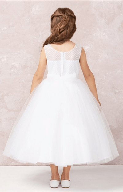 TT 5753 Ankle Length Dress: WHITE