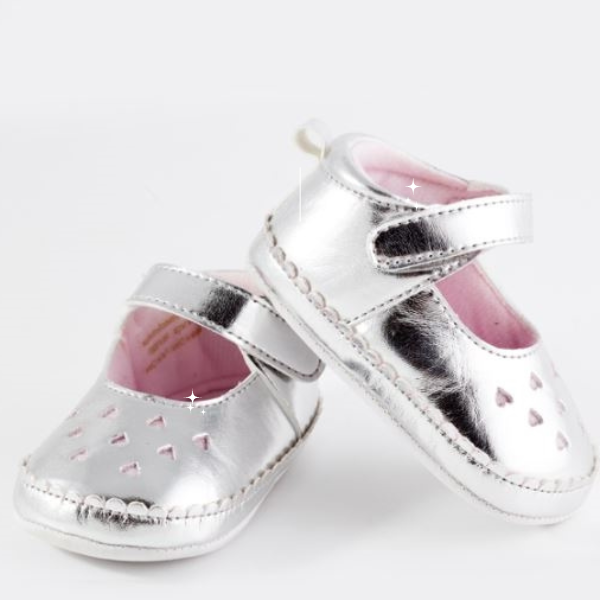 Baby Girl Shoes: SILVER