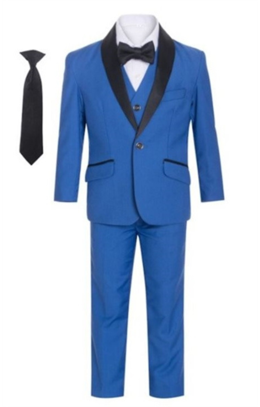 George 5pc Boys Tuxedo: ROYAL BLUE (Slim Fit)