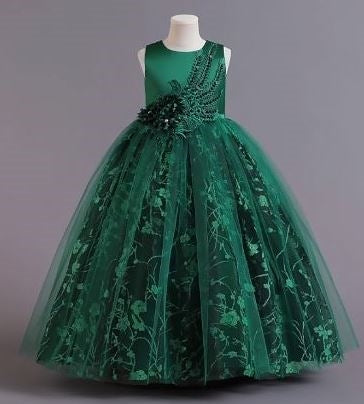 Patrice Long Dress: Green
