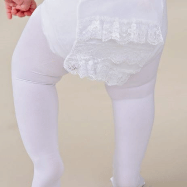 Rhumba Baby Pantyhose: WHITE