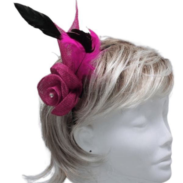 Fuchsia Fascinator Headband