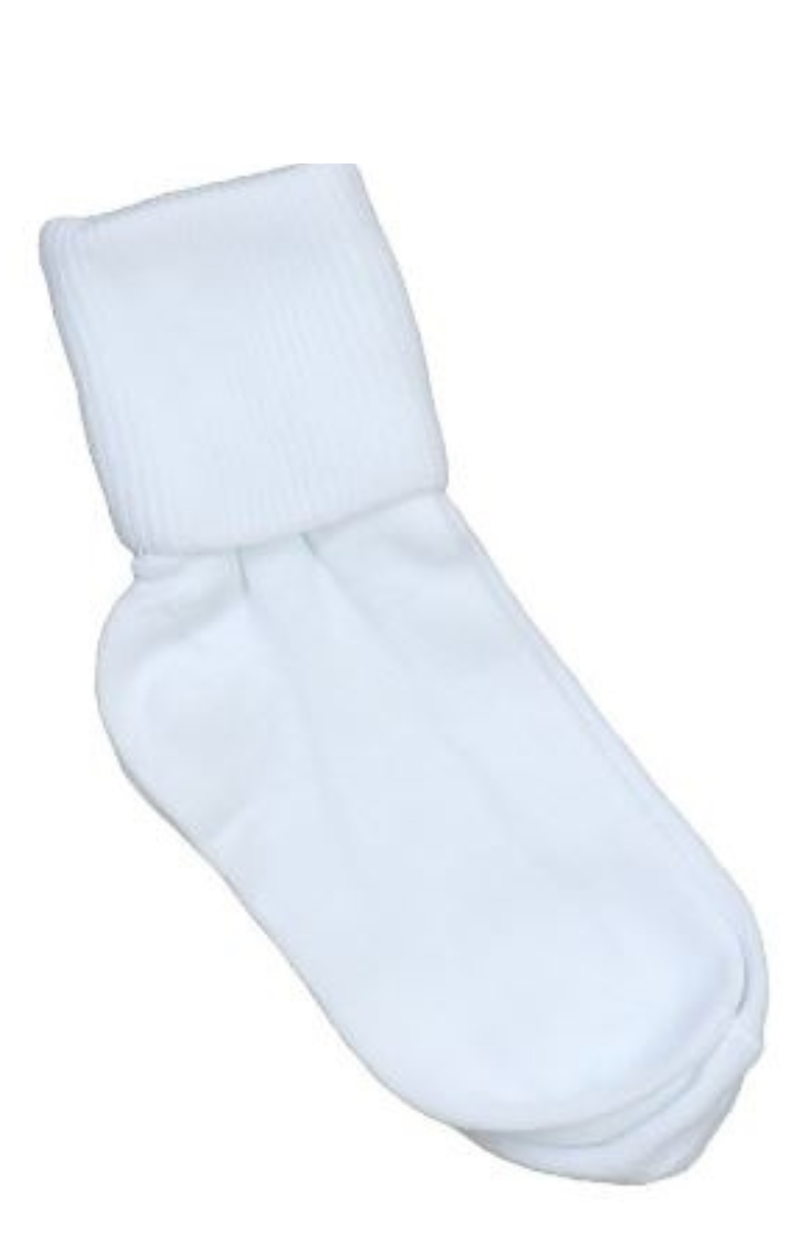 Socks: White
