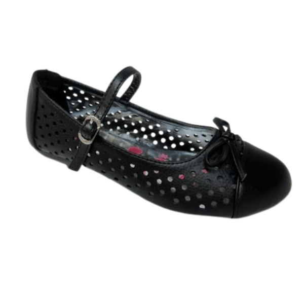 Jazz Flat Shoes for Girls: BLACK