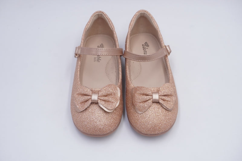 rose gold flat shoes