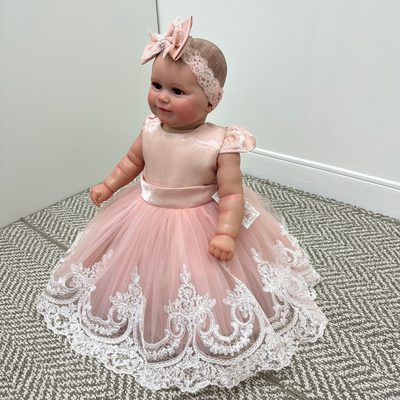 Megan Baby Dress - Blush Pink