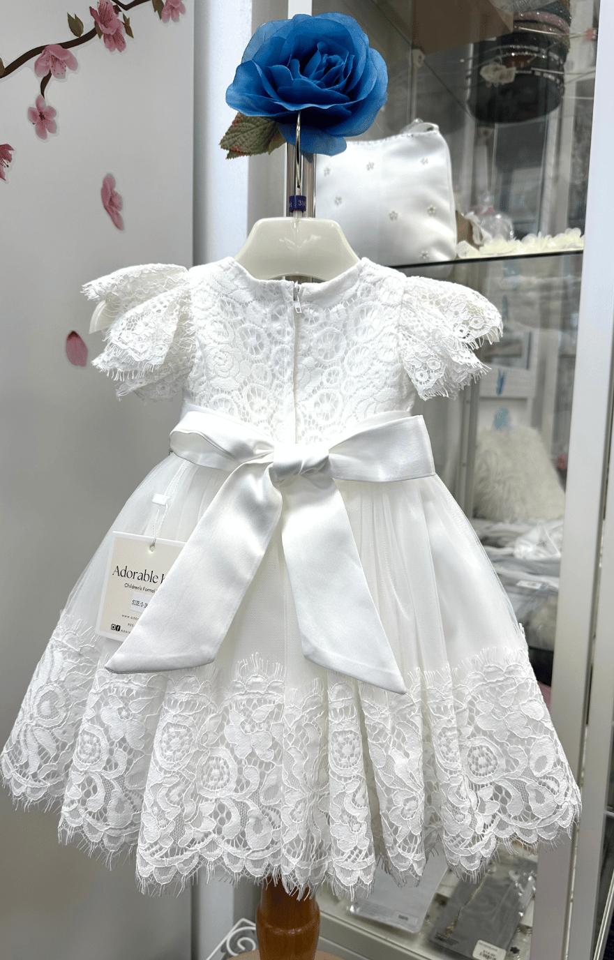 Elena Baby Dress: OFF WHITE