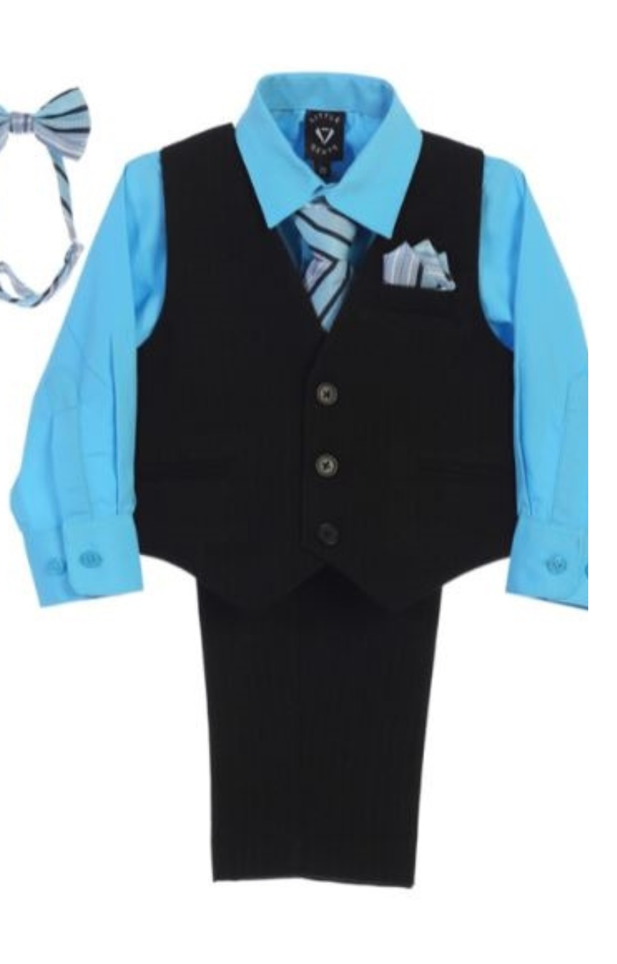 Lucas Boys Vest Set: BLUE