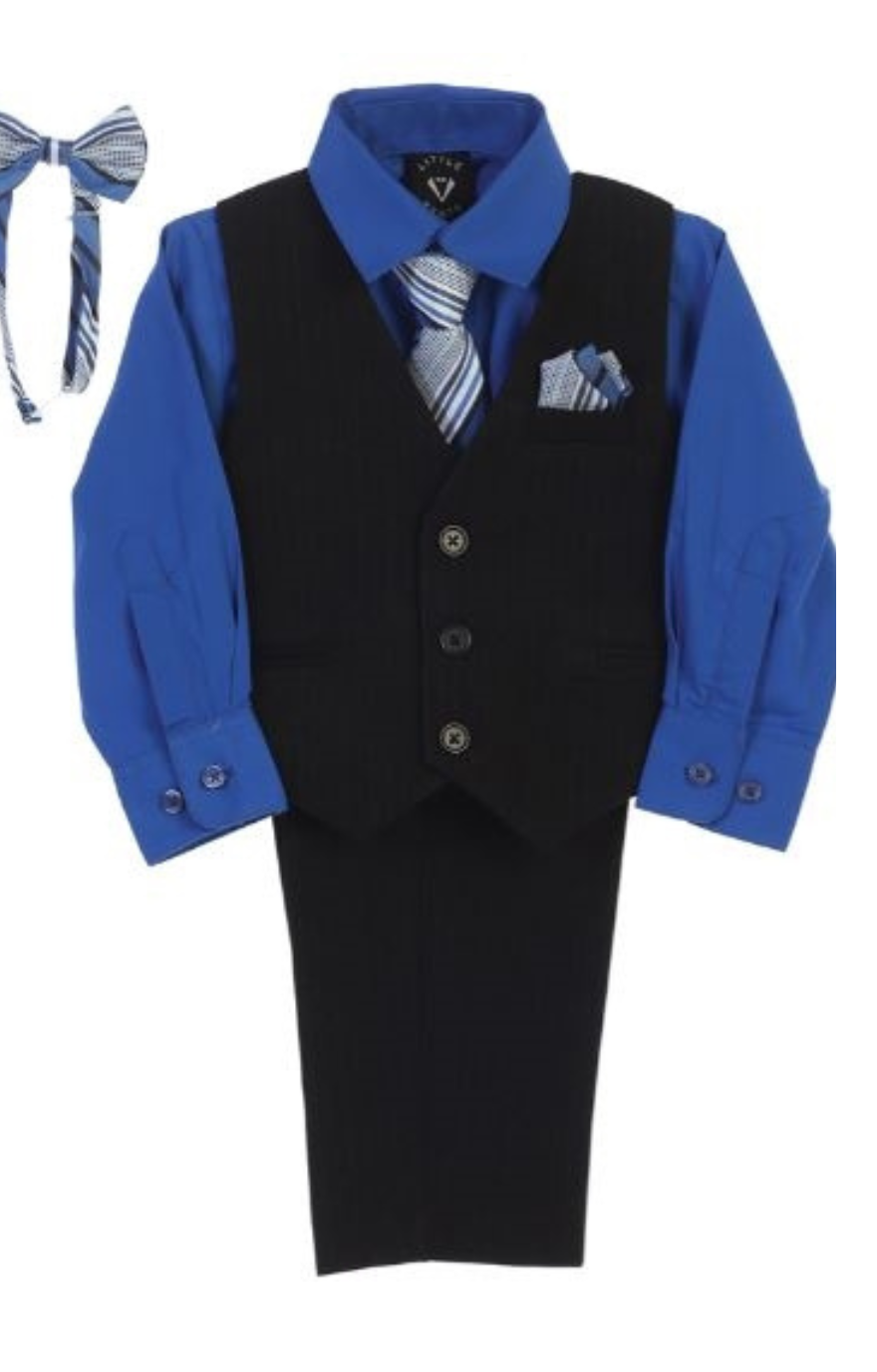 Lucas Boys Vest Set: ROYAL BLUE