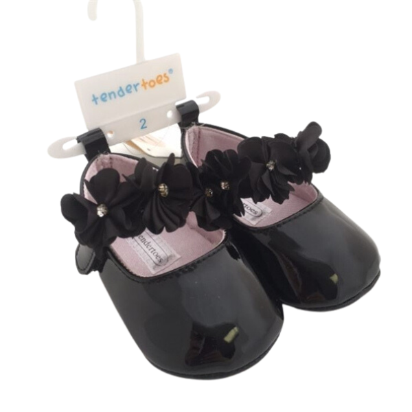 Baby Girl Shoes: Patent Black