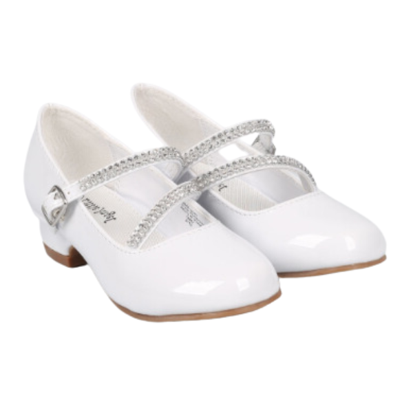 Daisy Dress Shoes: PATENT WHITE