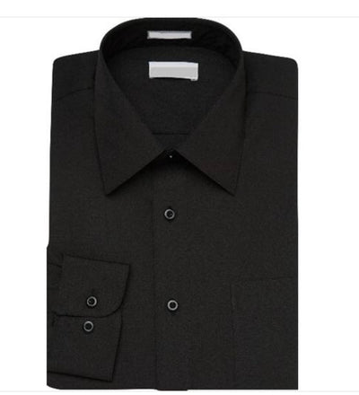 Dress Shirt Long Sleeves: Black