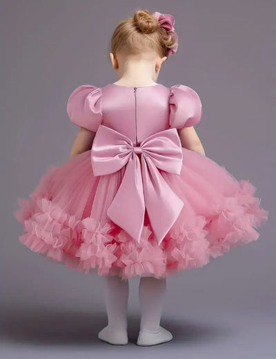 Lulu Baby Dress: Rose Pink