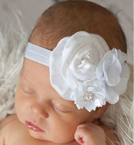 Baby Headband: WHITE