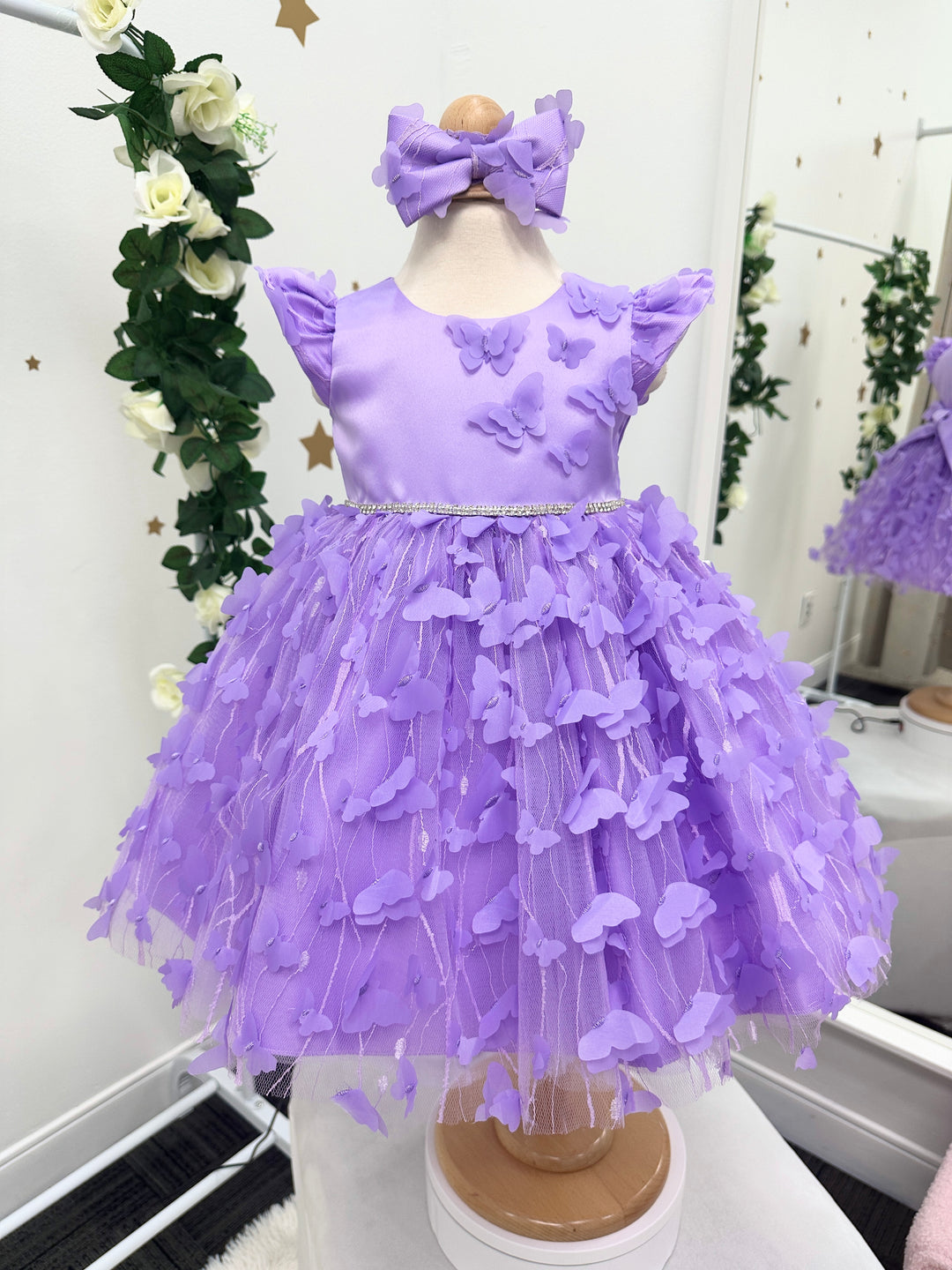 Helen Butterfly Baby Dress: Purple * – Adorable Kids Formal Wear