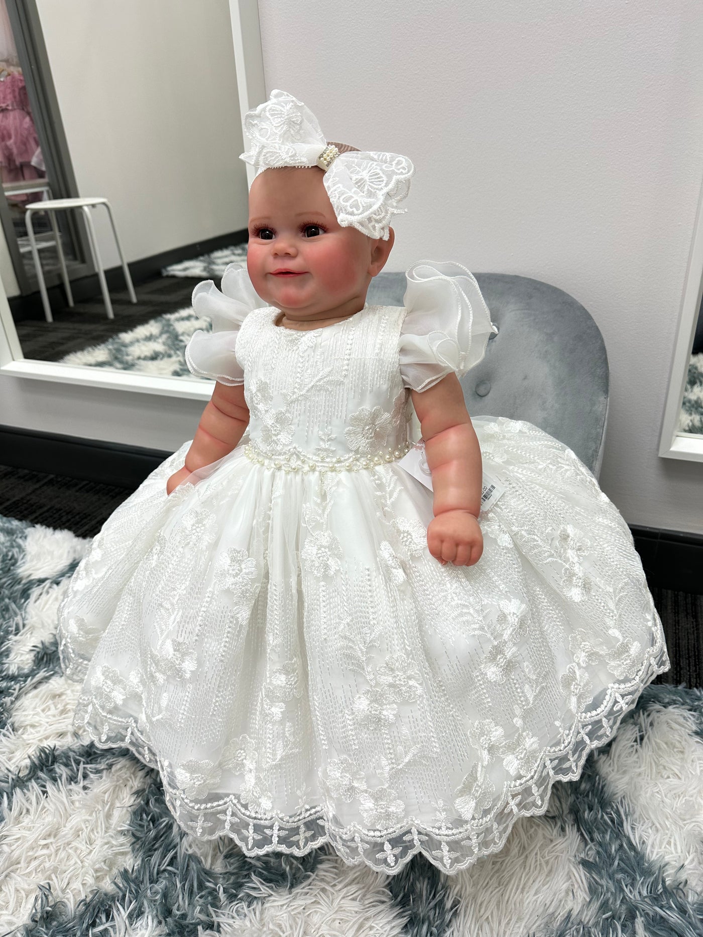 Hope Baby Dress: OFF WHITE