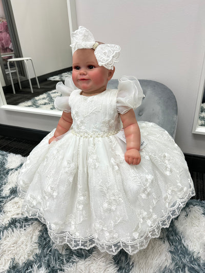 Hope Baby Dress: WHITE