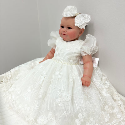 Hope Baby Dress: WHITE