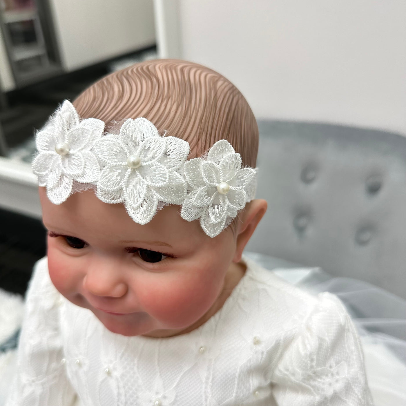 Mercy Baby Dress: OFF WHITE