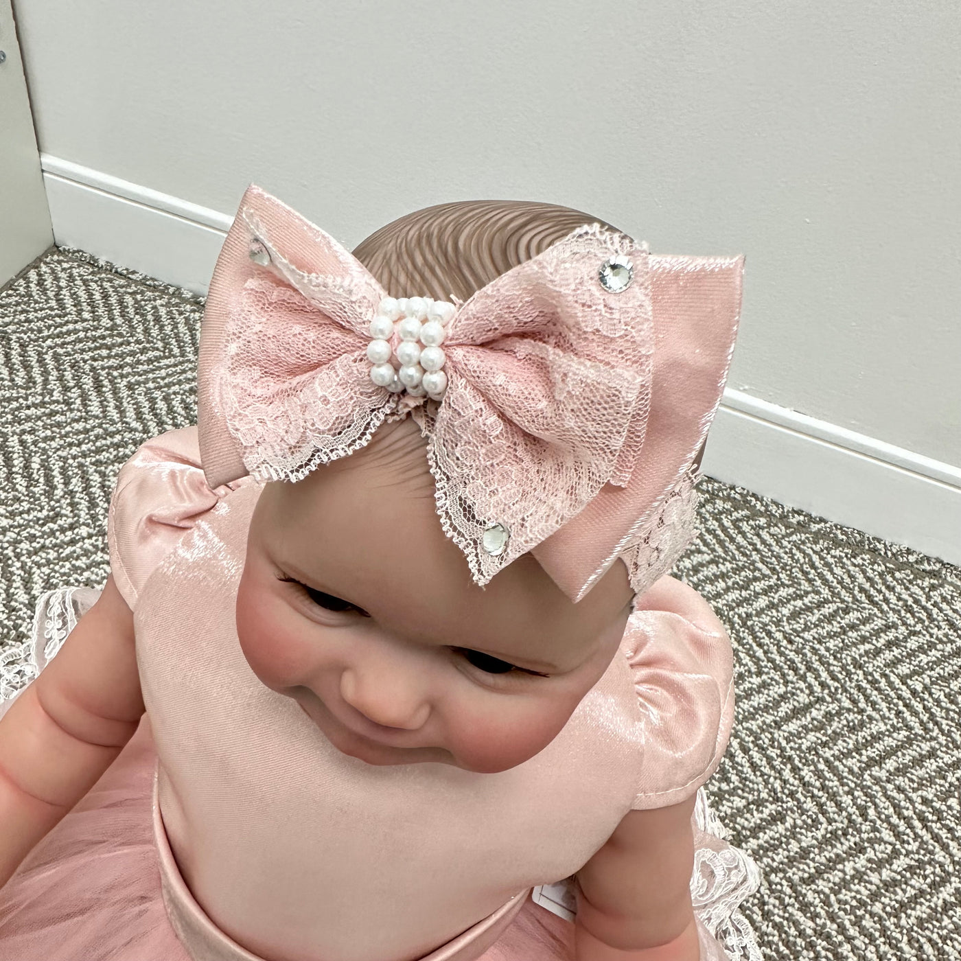 Megan Baby Dress - Blush Pink
