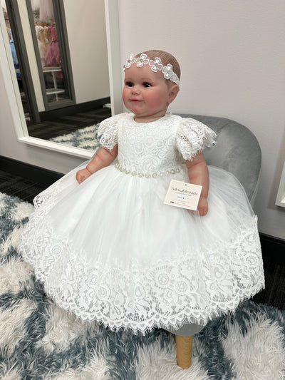 Elena Baby Dress: OFF WHITE