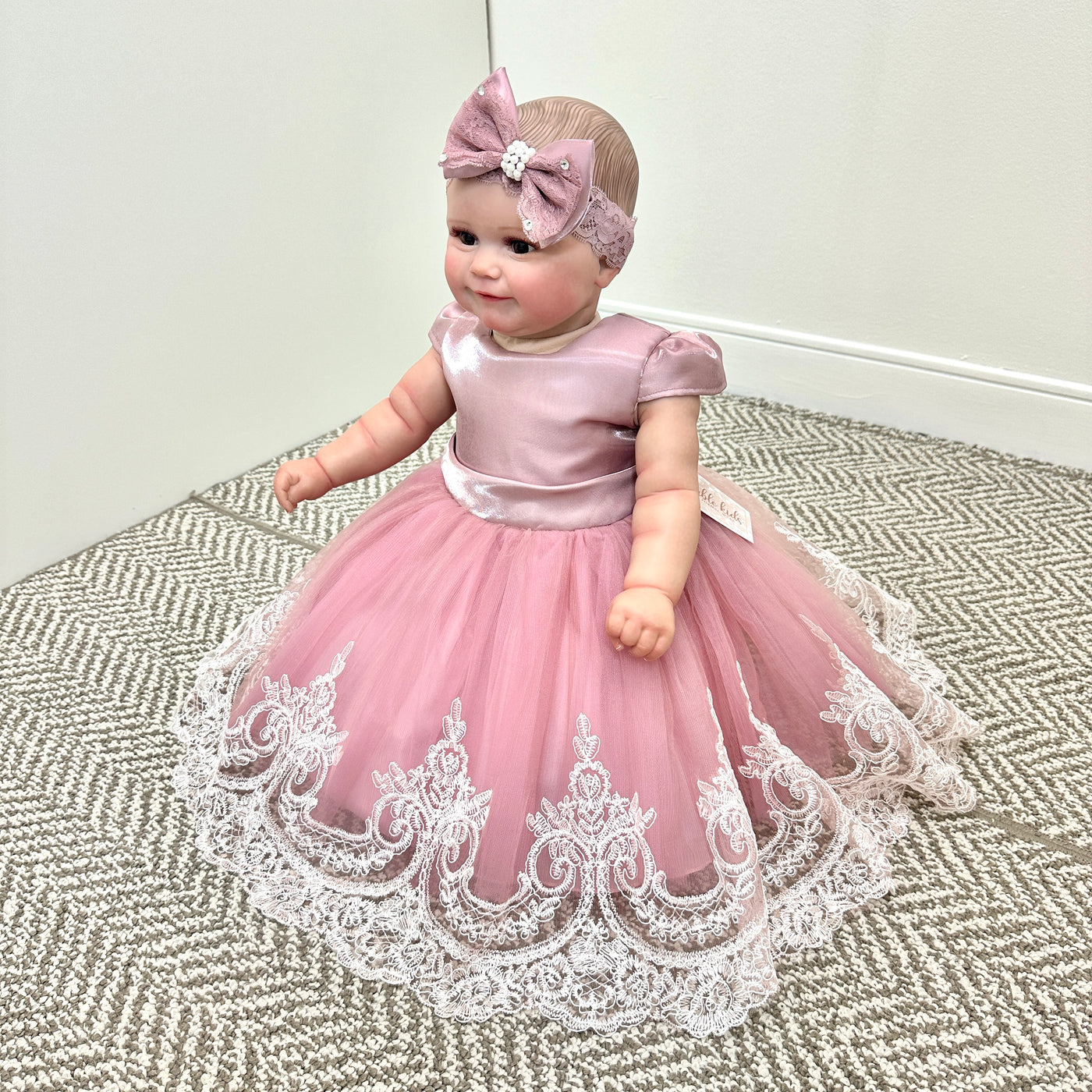 Megan Baby Dress - Rose Pink