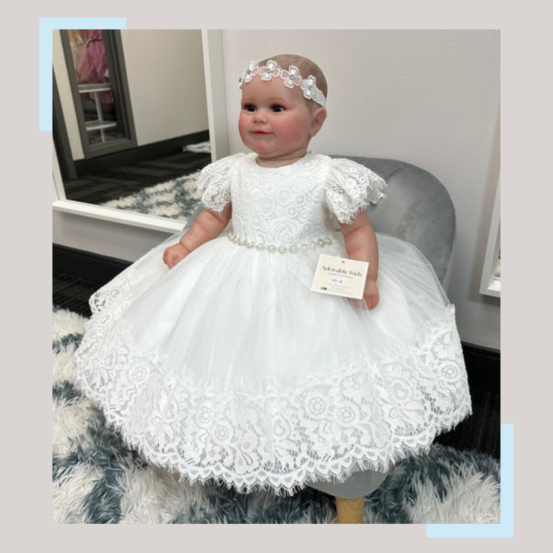 Elena Baby Dress: OFF WHITE