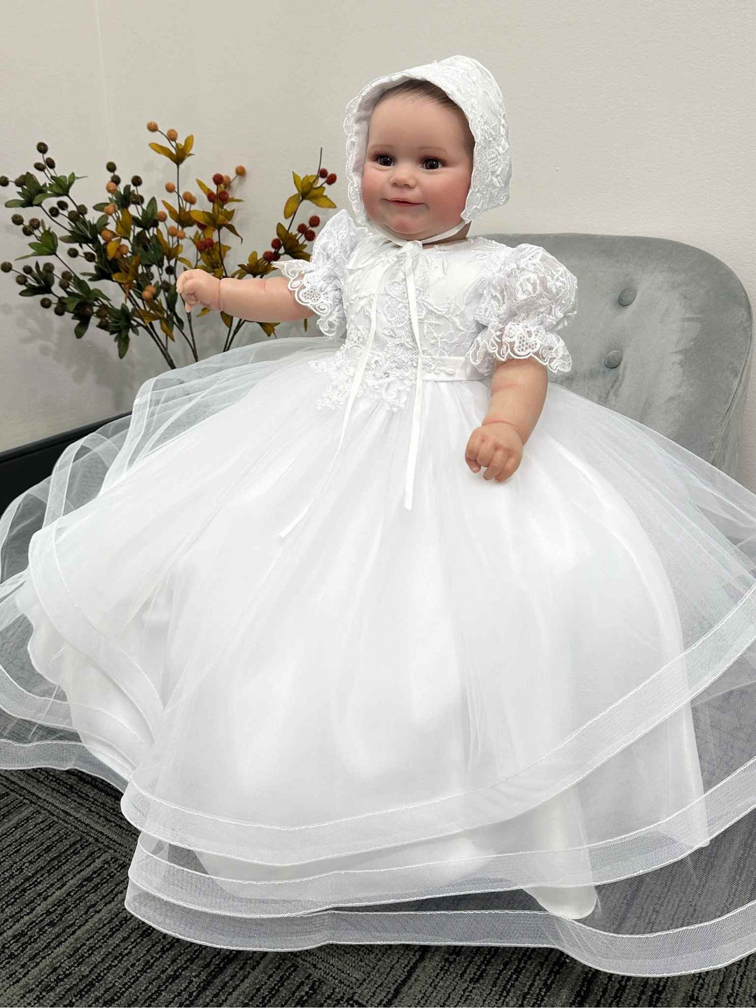 White Baptism Gown