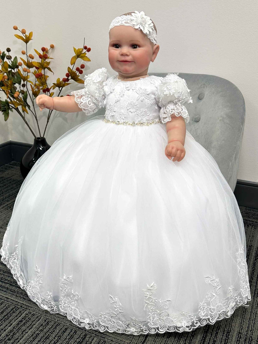 White Baptism Gown | Baby Christening Dress