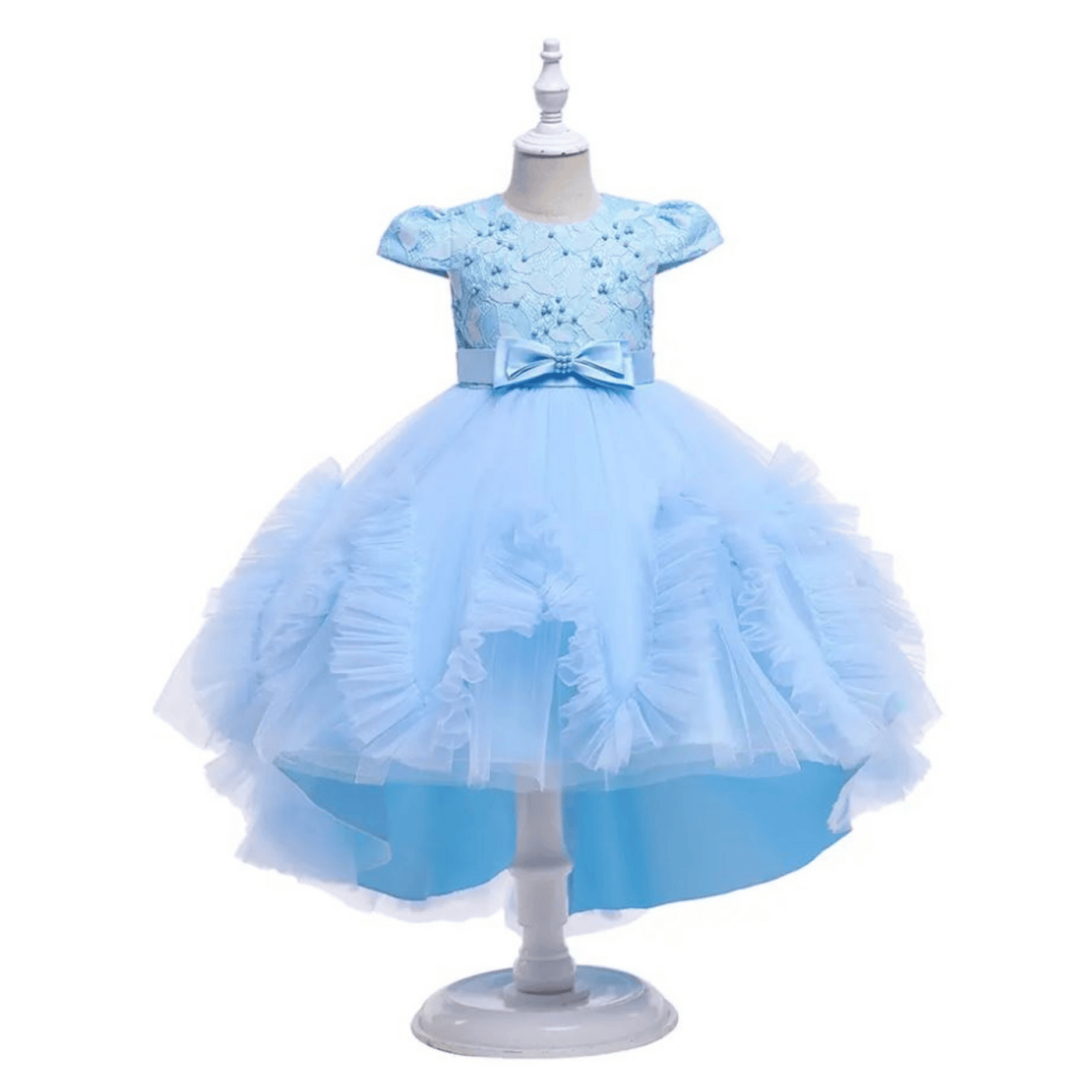 Vanessa High Low Dress: Sky Blue
