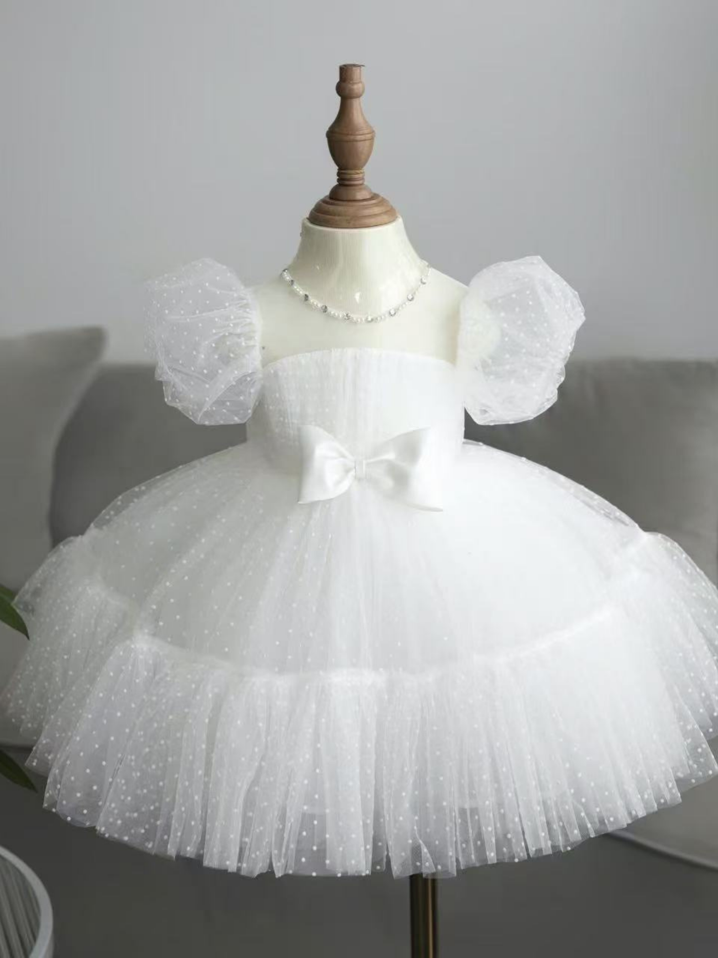 Sofia Satin Dress: White