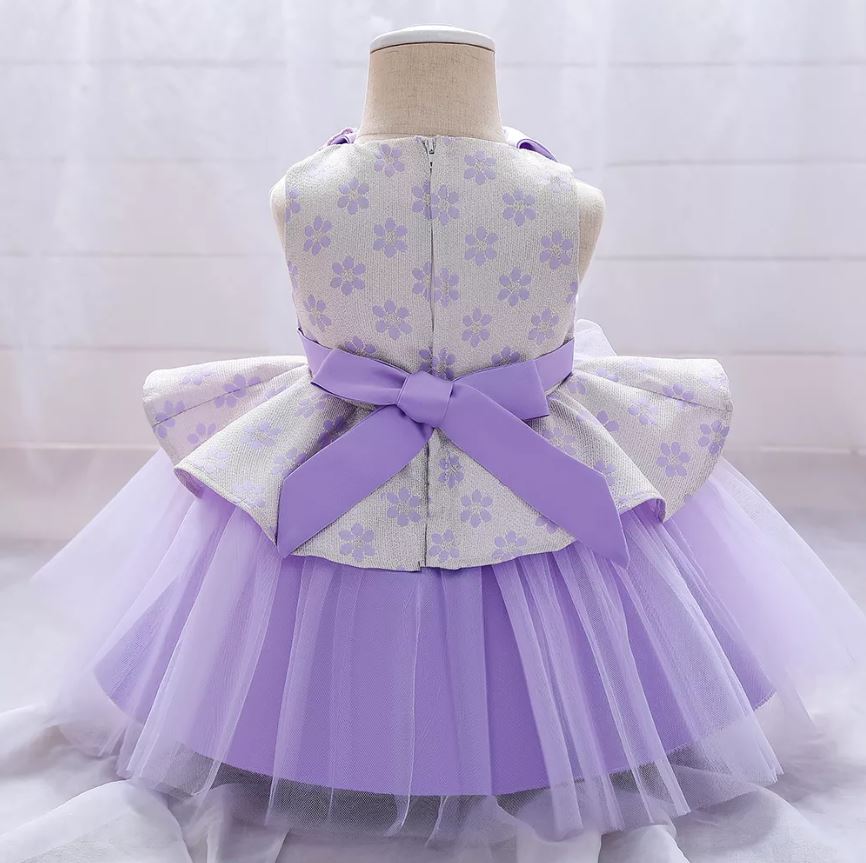 Marie Butterfly Dress: LILAC