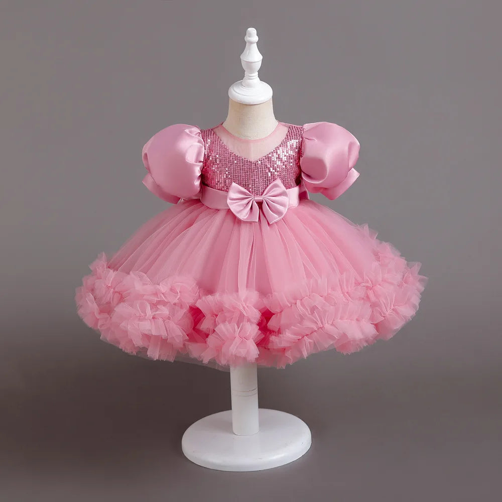 Lulu Baby Dress: Rose Pink