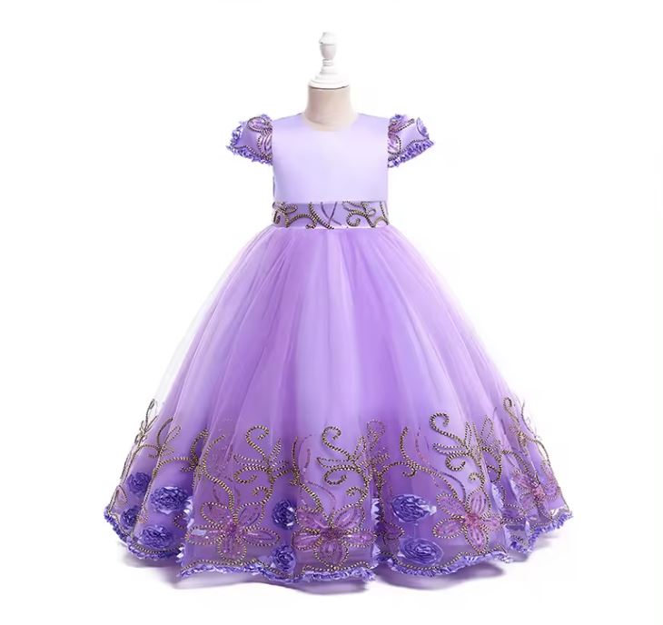 Margo Floor Length Dress: LILAC