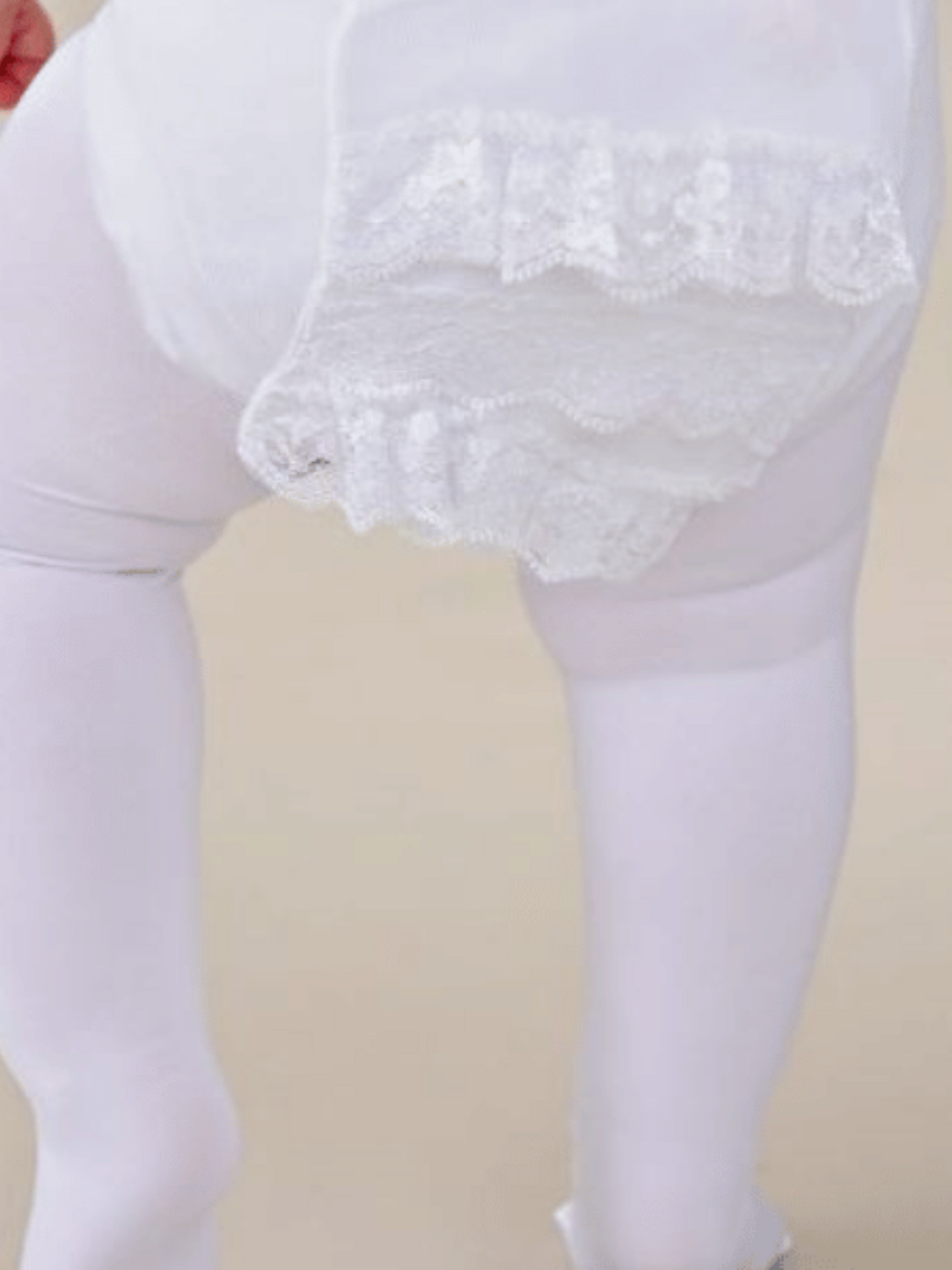 Rhumba Baby Pantyhose: WHITE