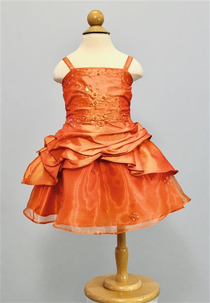 Sally Baby Dress: Burnt Orange