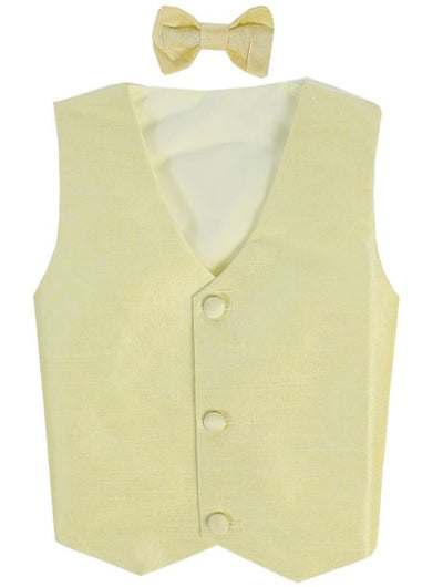 Poly Silk Vest Set: Yellow