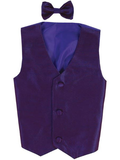 Poly Silk Vest Set: PURPLE