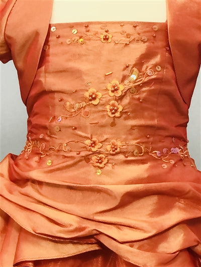 Sally Baby Dress: Burnt Orange