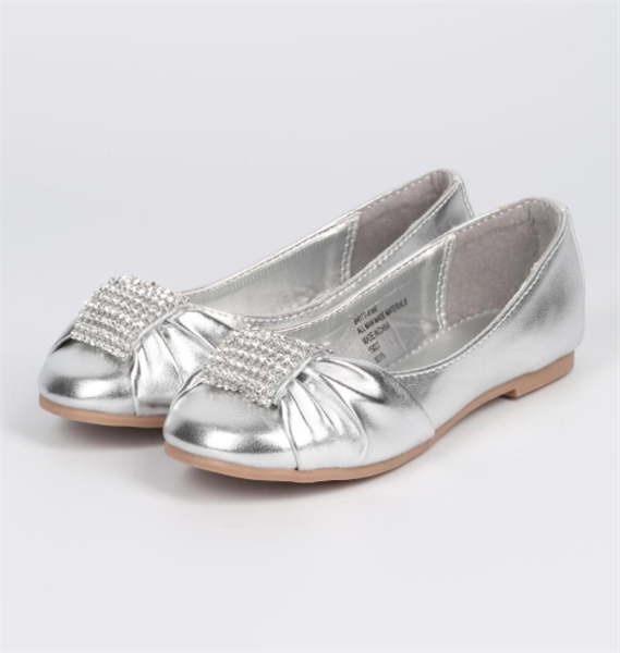 Sahara Flat Shoes: SILVER