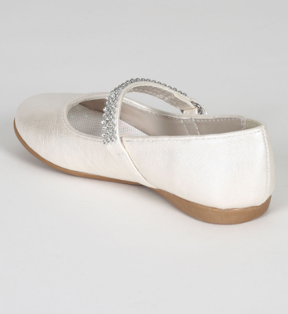 Kelly Flats for Girls: IVORY