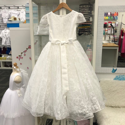 Emily  Ankle Length Gown: OFF-WHITE