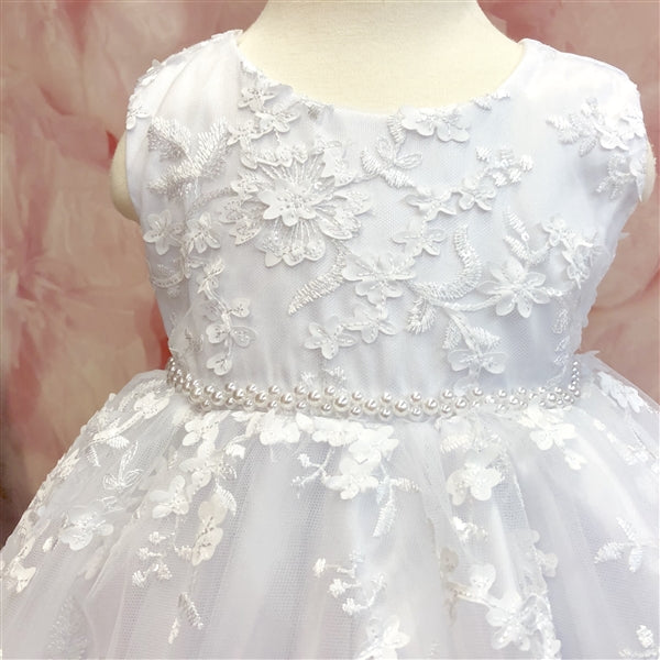 Michelle Lace Dress: WHITE
