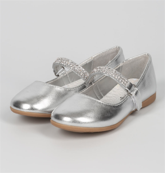 Kelly Flats for Girls: SILVER