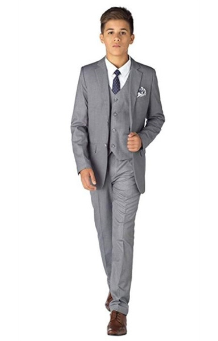 Harry Slim Suit: DOVE GRAY